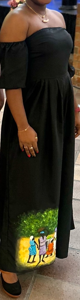 Jumpsuit avec peinture à la main