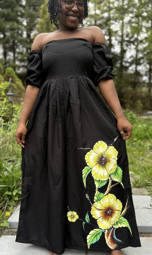 Jumpsuit avec peinture à la main