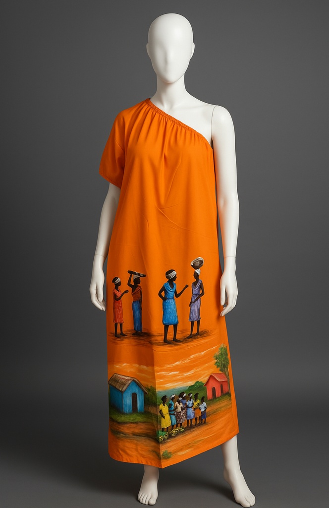 Robe avec une seule manche