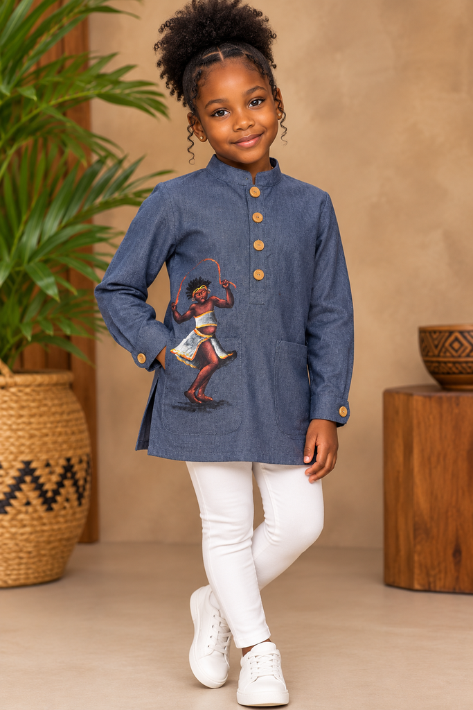 ANPENPAN — Blouse pour fille en karabela haïtien