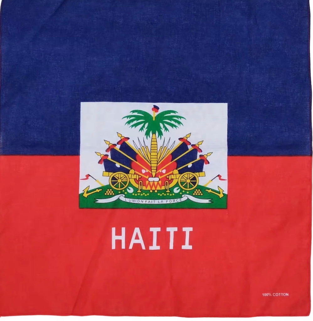 Bandana Drapeau Haitien (100% Polyester)