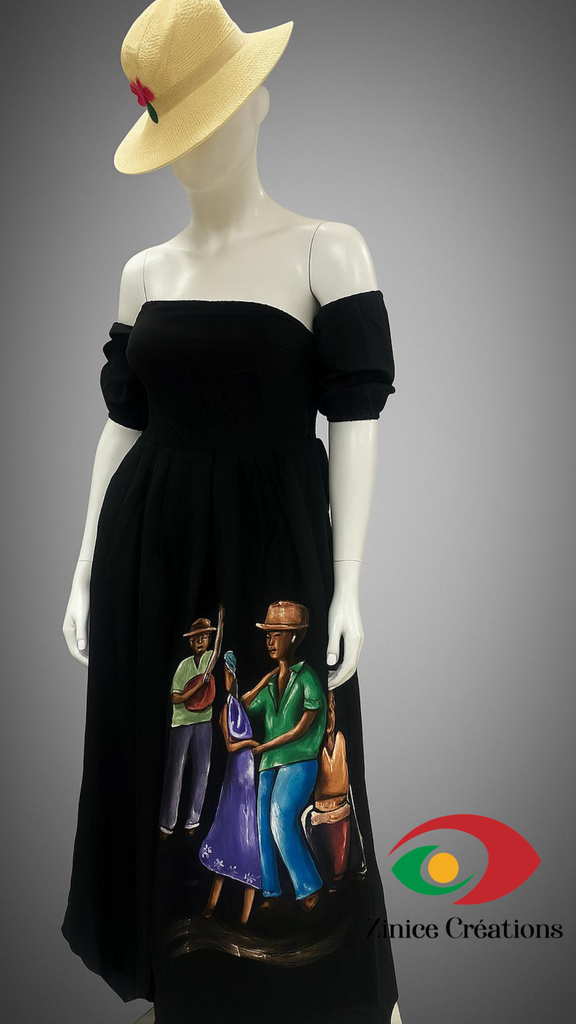 Jumpsuit avec peinture à la main