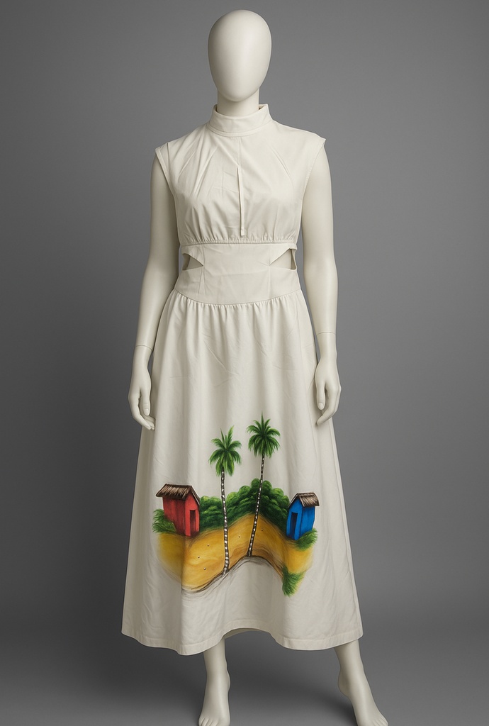 Robe Longue avec peinture