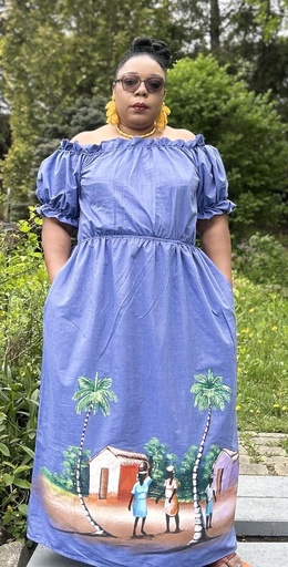 robe Karabela avec peinture à main